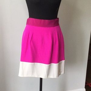 Naven pink white silk color black dress NWT size 6 cute business skirt